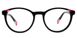 Cameron Round Black Glasses0