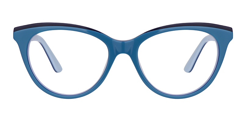 Cat Eye Blue Glasses0