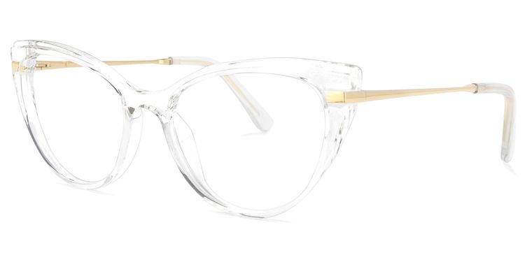 Sadie Cateye Clear Glasses