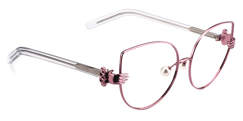 Cateye Pink Glasses3