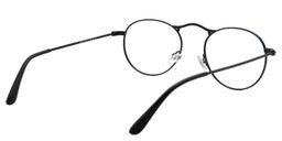 Adrian Round Dark Blue Glasses5