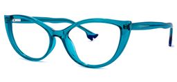 Theodore Cateye Peacock-Blue Glasses1