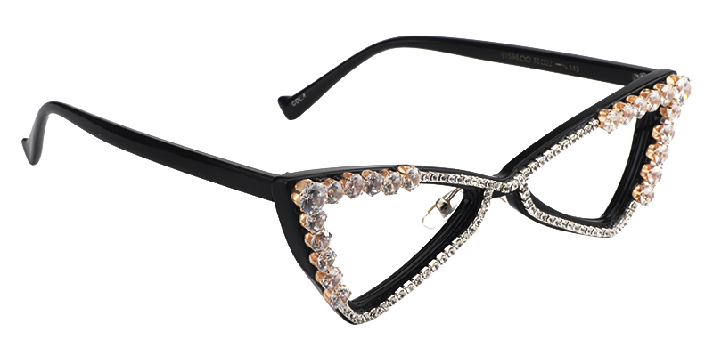 Trilateral Black Eyeglasses | Zeelool Eyeglass Frames2