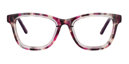 Henna Rectangle Purple Glasses0