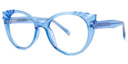 Weston Cateye Light-Blue Glasses1