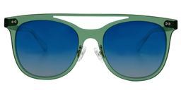 Alasdair Aviator Green Sunglasses0