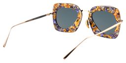 Jesse Square Purple Floral Sunglasses5