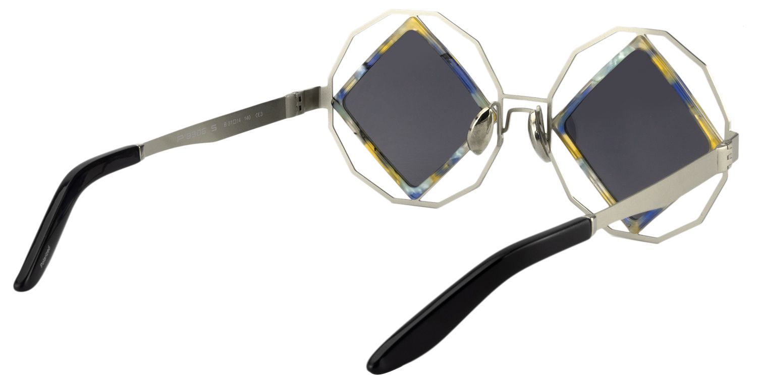 Geometric Silver Sunglasses | Zeelool Sunglasses5