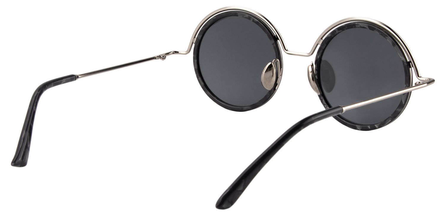 Round Gray Tortoise Sunglasses | Zeelool Sunglasses5