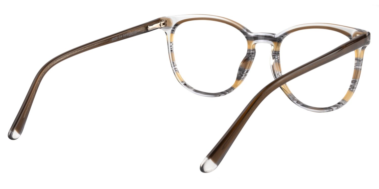 Square Brown Glasses | Zeelool Glasses5