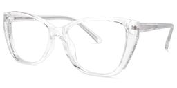 Yoselin Cateye Clear Glasses1