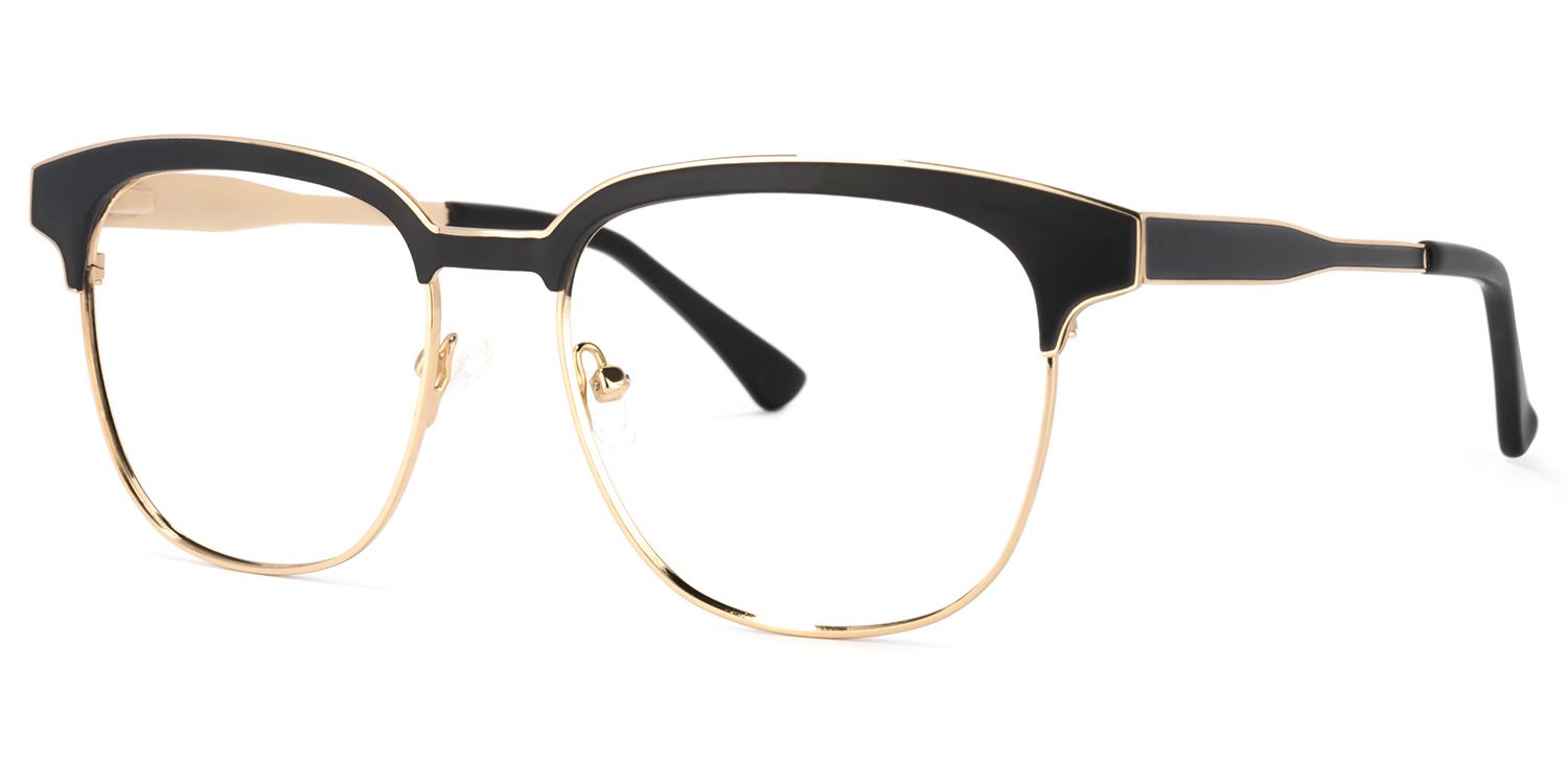 Wren Browline Black-Gold Eyeglasses & Glasses Frames3