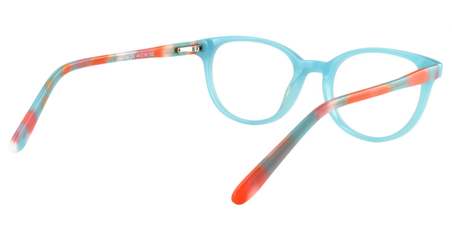 Square Light Blue Glasses | Zeelool Glasses5
