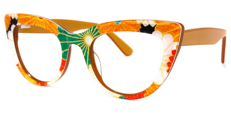 Makie Cateye Yellow Glasses