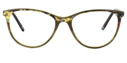Alder Oval Dark Green Glasses0