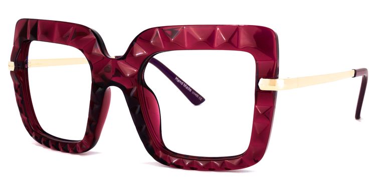 Amecia Square Red Glasses