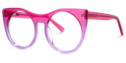 Zora Cateye Pink-Purple Glasses1
