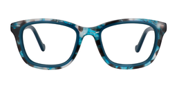 Solomon Rectangle Blue Black Glasses0