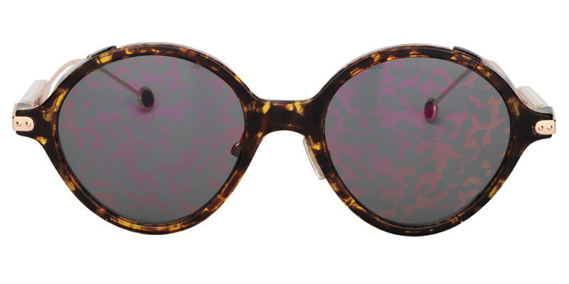 Round Light-Amber Sunglasses | Zeelool Sunglasses Online0
