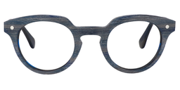Galen Round Dark Blue Glasses0