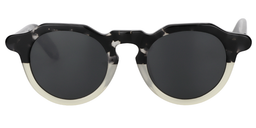 Odom Round Black-Clear Sunglasses0