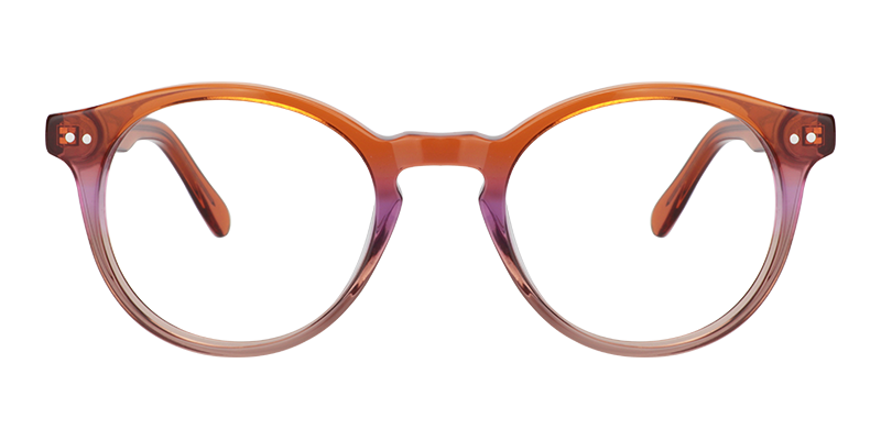 Round Orange Glasses | Zeelool Eyeglass Frames Online0