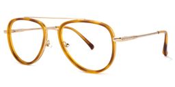 Esmeralda Aviator Light-Brown Glasses1