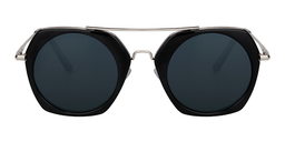 Sanford Geometric Dark Gray Sunglasses0
