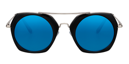 Sanford Geometric Blue Sunglasses0