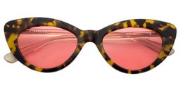 Alfreda Cat eye Tortoise Sunglasses1