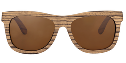 Dewey Rectangle Brown Sunglasses0