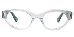 Alonzo Oval Clear Glasses0
