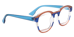 Erica Round Brown-Blue Glasses3
