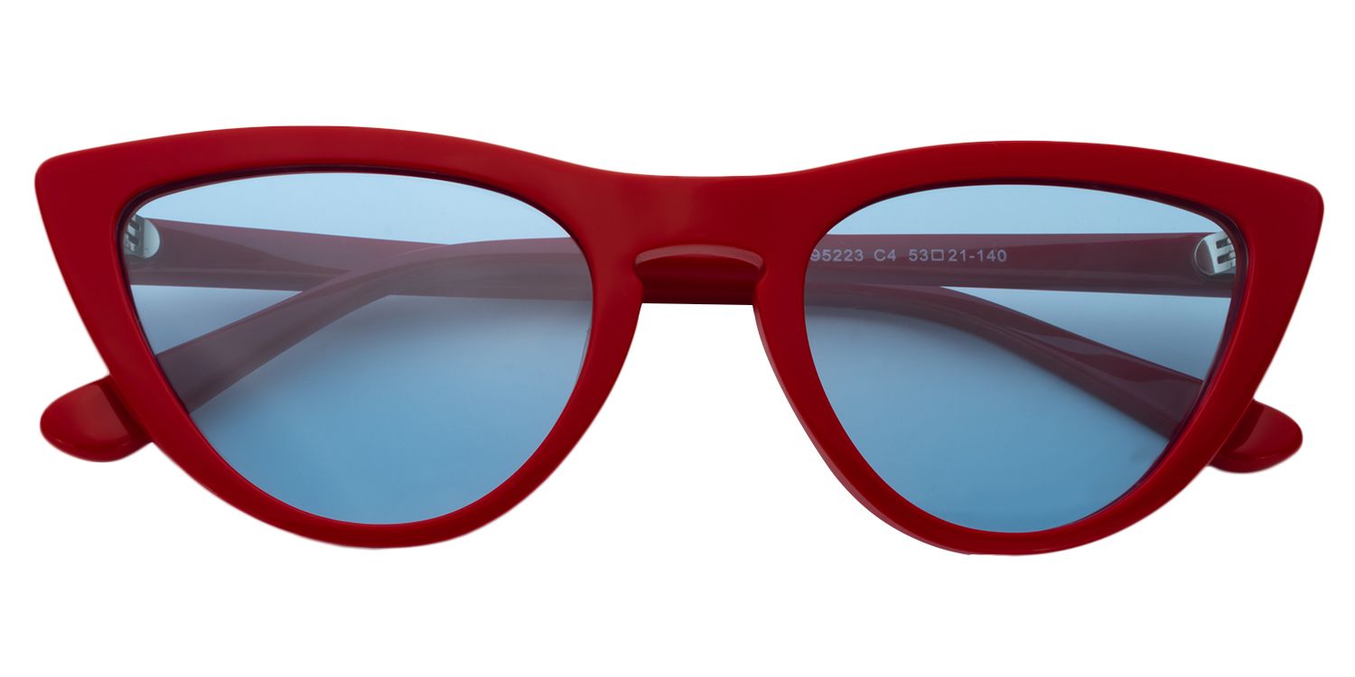 Cat eye Red Sunglasses | Zeelool Sunglasses1