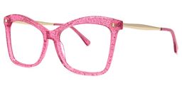 Isaebella Bright-Pink Butterfly Glasses1