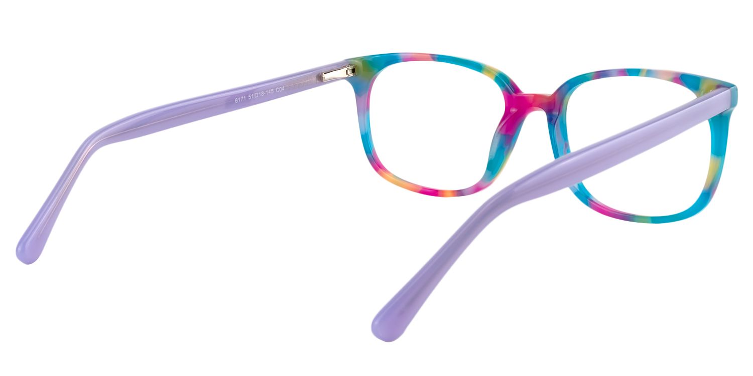 Rectangle Blue Glasses | Zeelool Glasses5