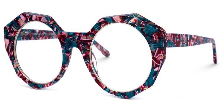 Bogar Geometric Floral Glasses