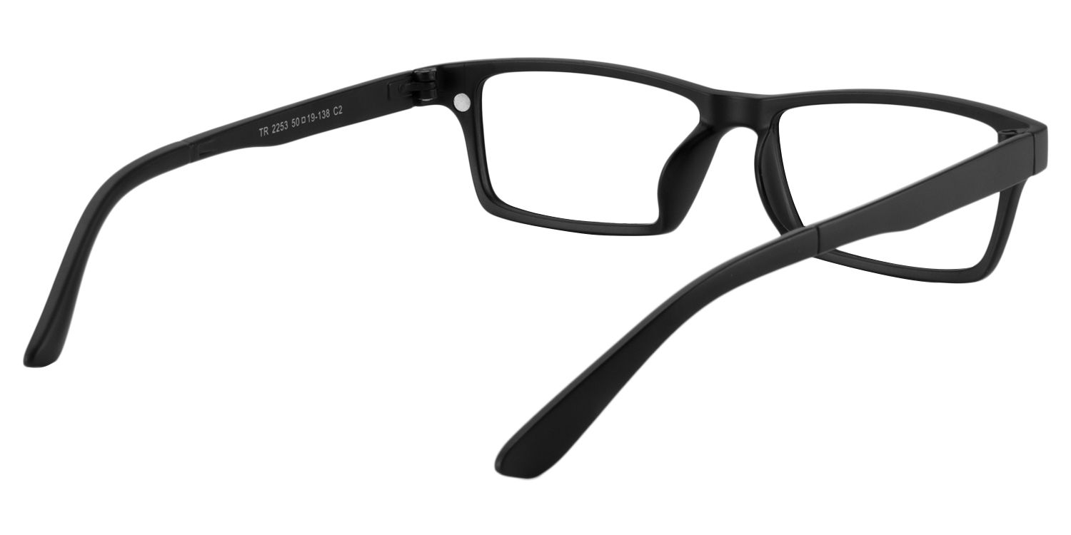 Rectangle Black Glasses | Zeelool Glasses5