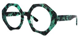 Hugh Geometric Green-Tortoise Glasses1