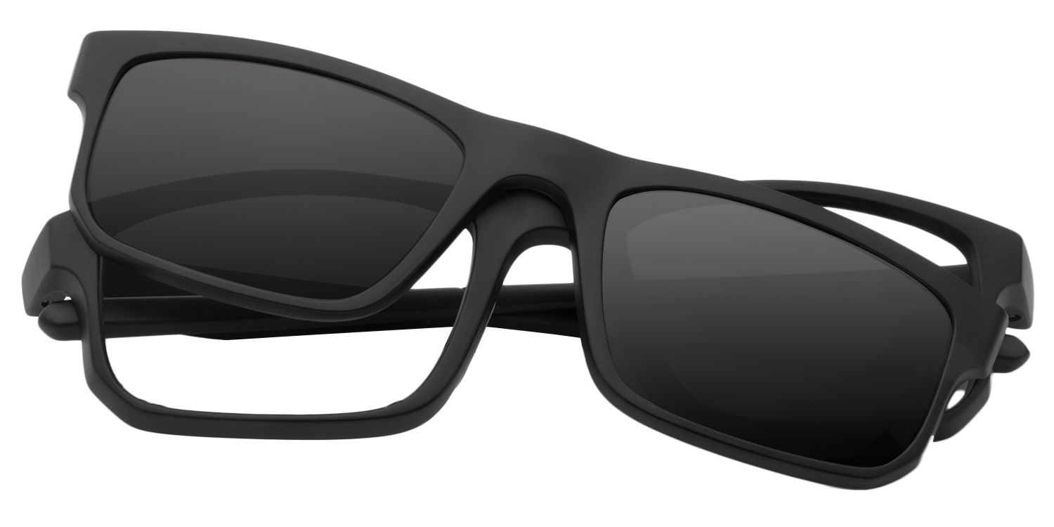 Rectangle Black Glasses | Zeelool Glasses1