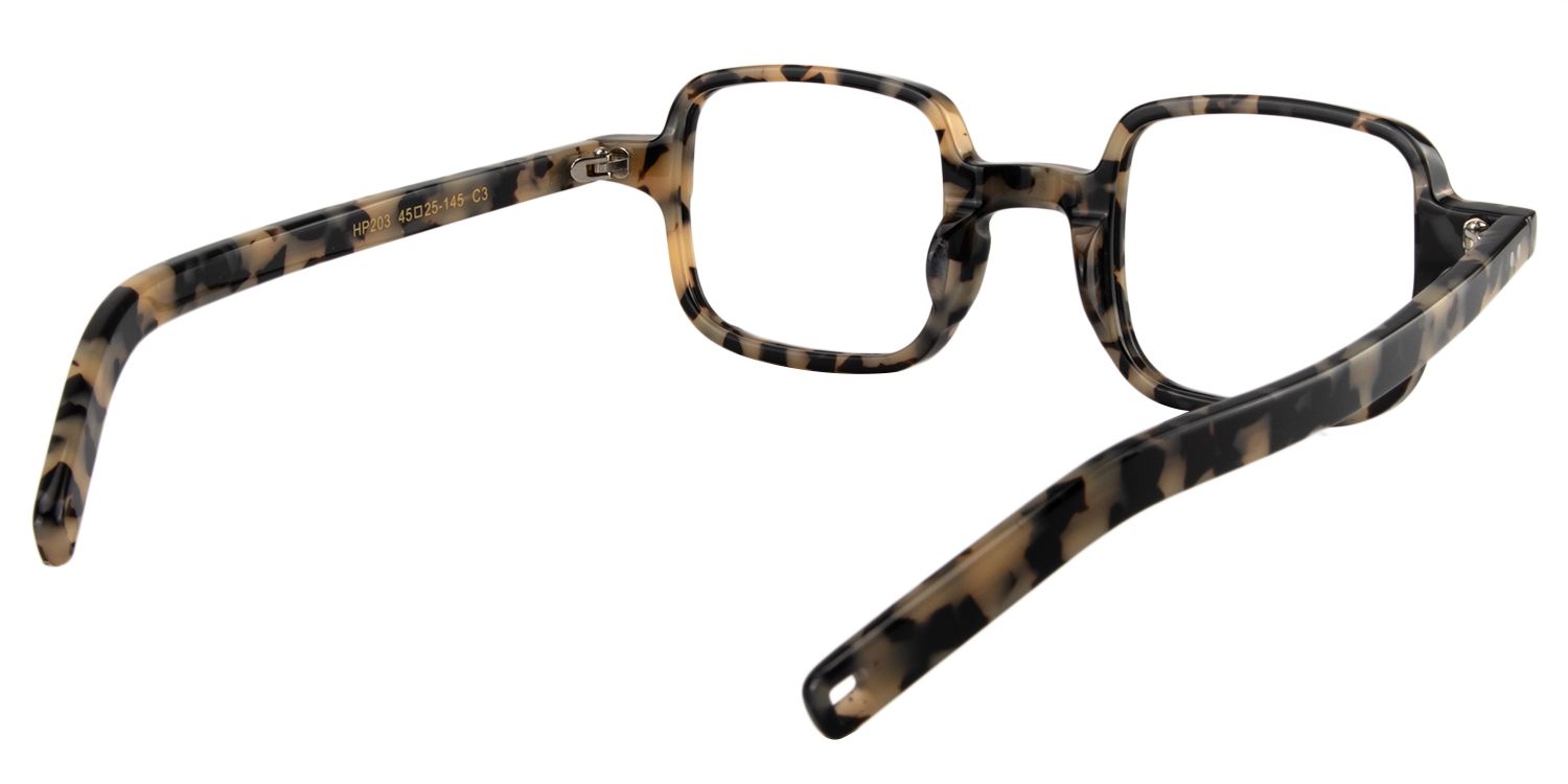 Square Light Tortoise Glasses | Zeelool Glasses5