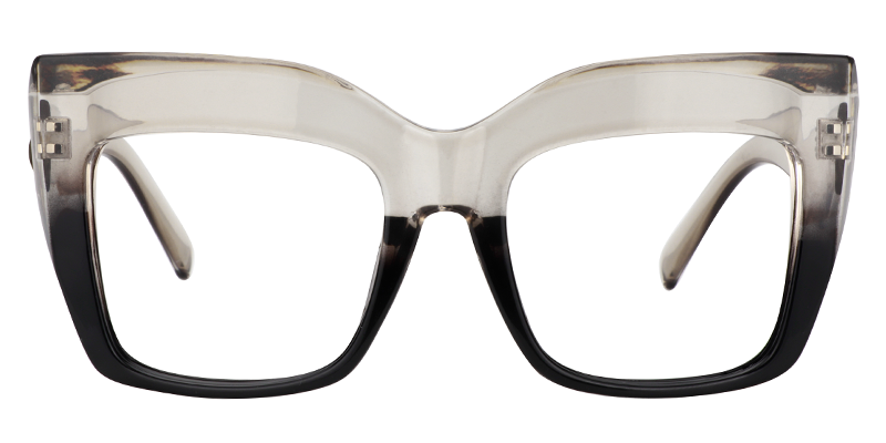 Cat Eye Gray Glasses | Zeelool Optical Online0