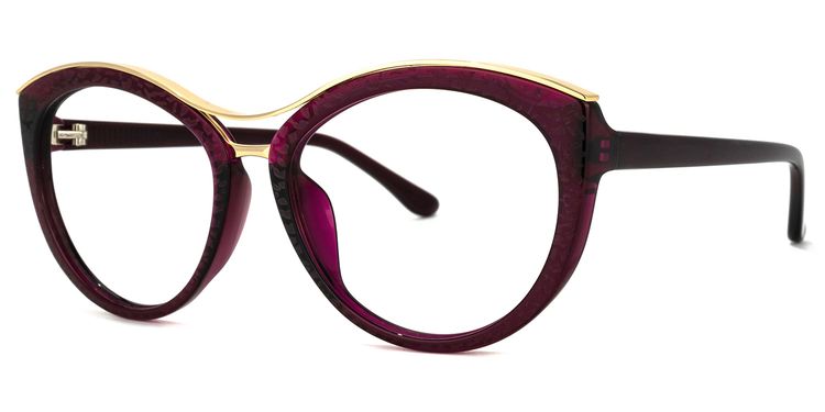 Carol Cateye Wine Red Glasses