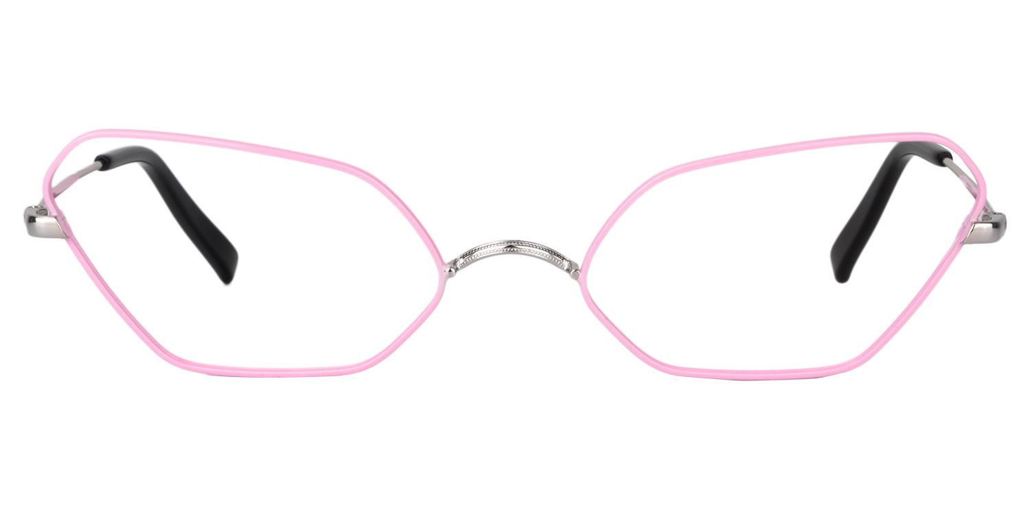 Geometric Pink Glasses | Zeelool Glasses0