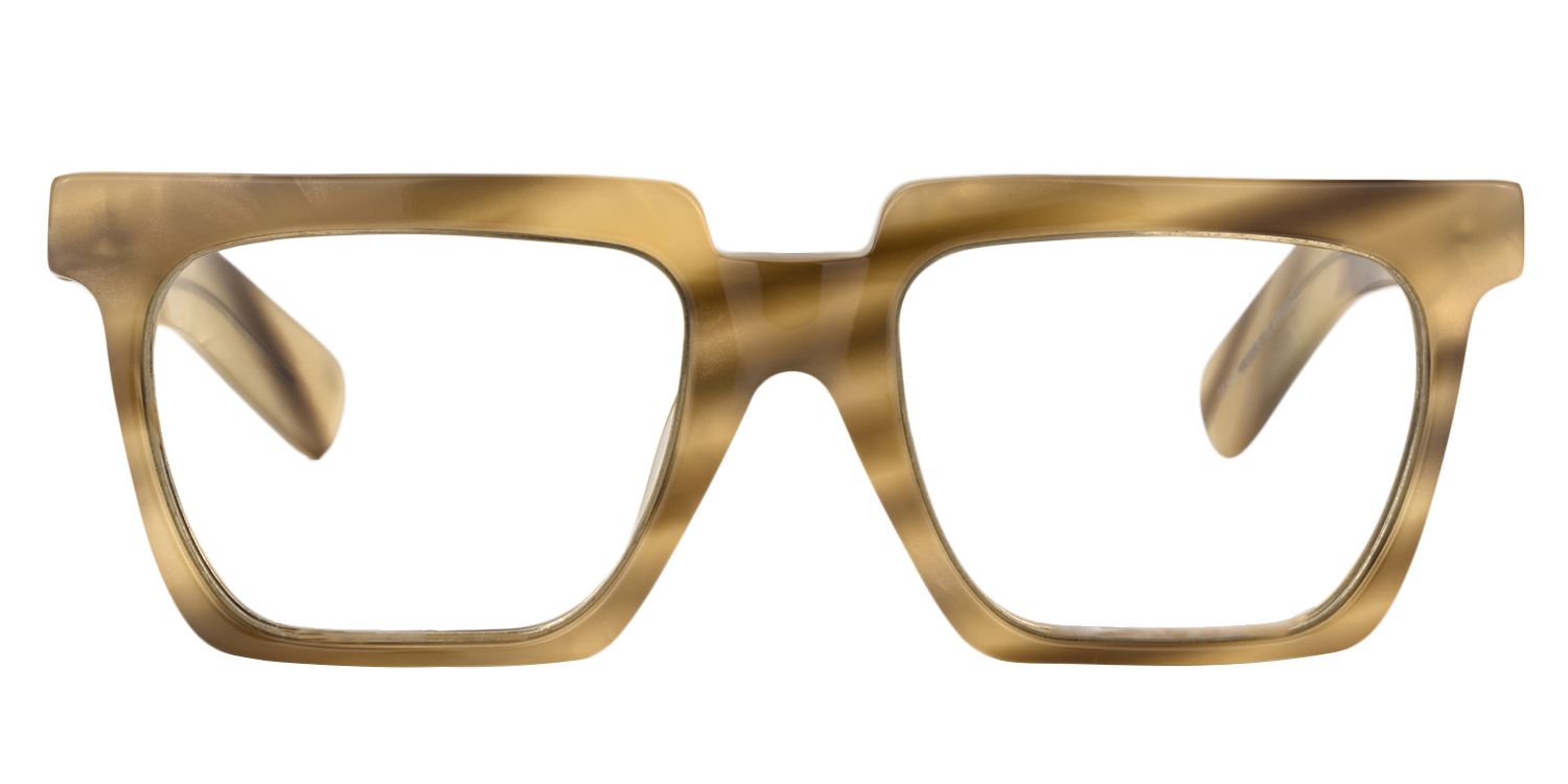 Square Light Brown Glasses | Zeelool Glasses0