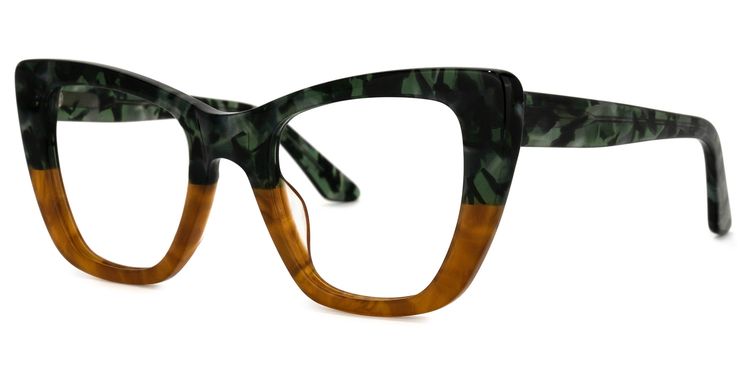 Lewis Cateye Two-Tone Glasses