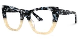 Lewis Cateye Marble Glasses1