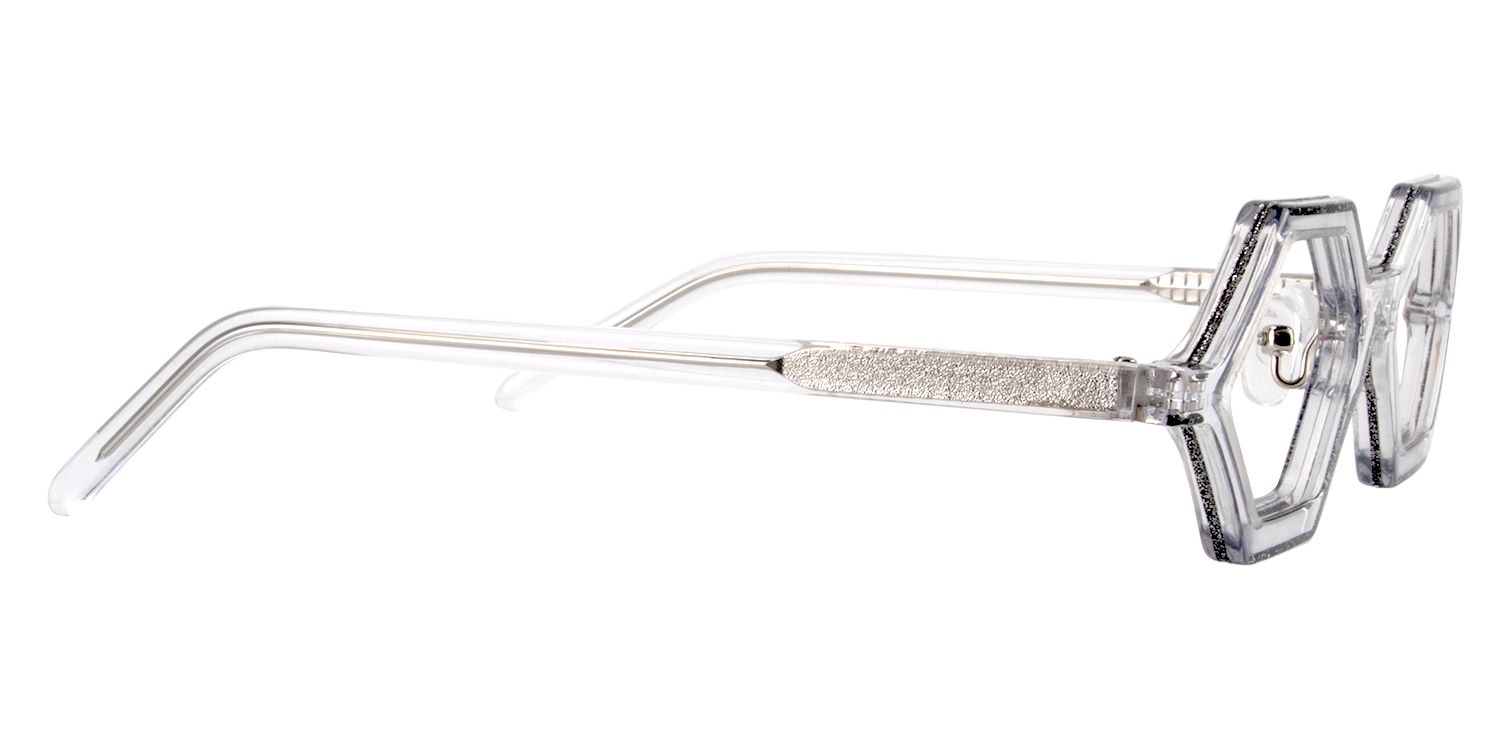 Geometric Black Glasses | Zeelool Glasses4