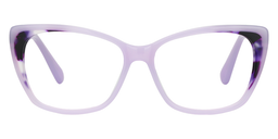 Snow Cat Eye Purple Glasses0