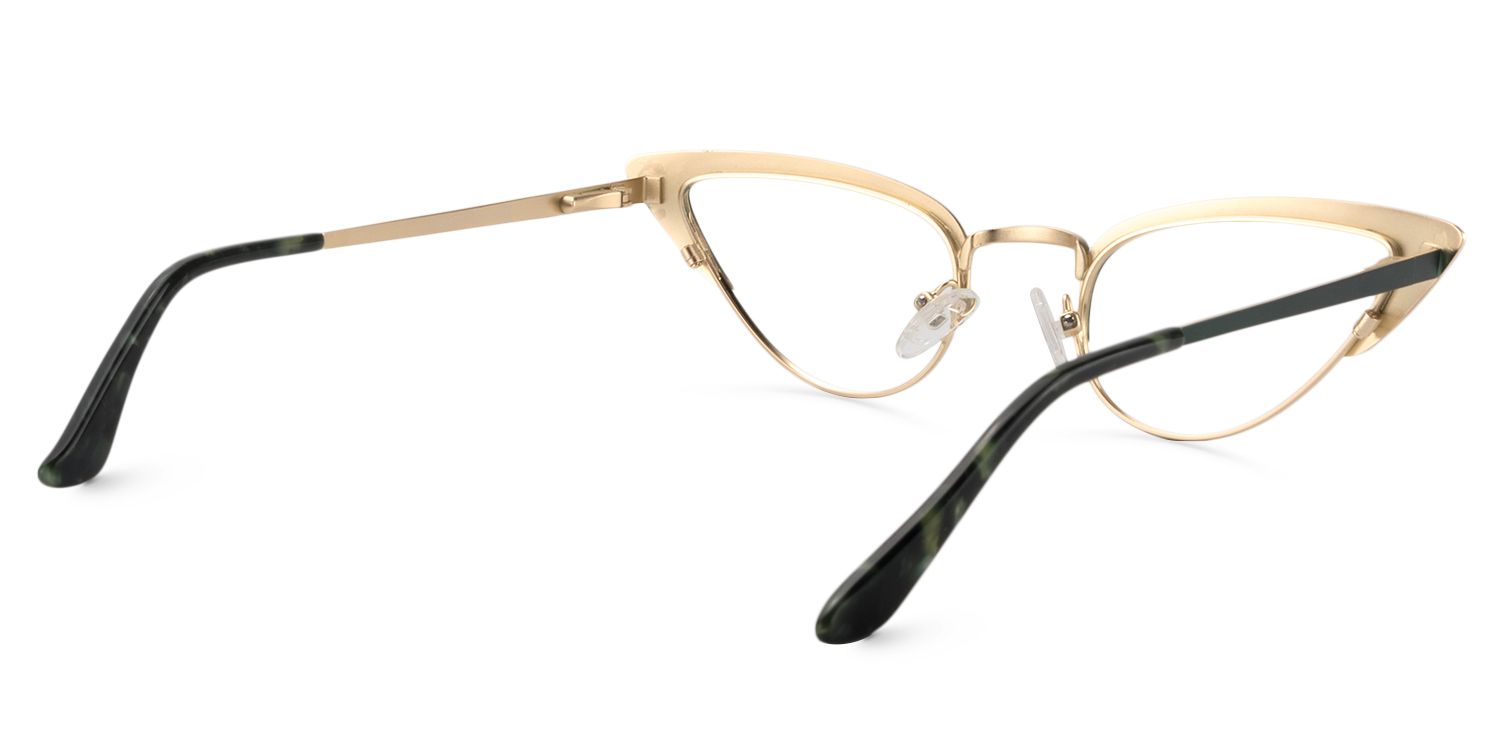 Cateye Green Glasses | Zeelool Eyeglass Frames5